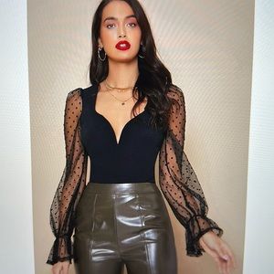 Polka dot bodysuit BRAND NEW